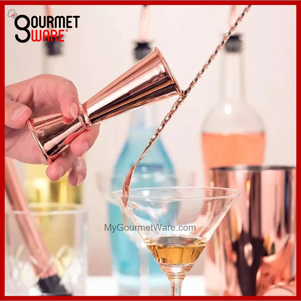 12pc Bartender Gift Box Set | Stainless Steel Cocktail Maker Shaker | Bartending Accessories