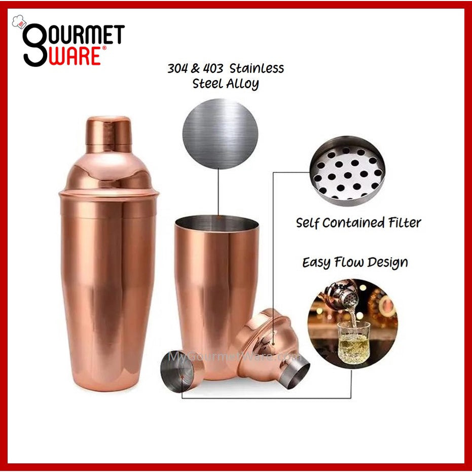 12pc Bartender Gift Box Set | Stainless Steel Cocktail Maker Shaker | Bartending Accessories