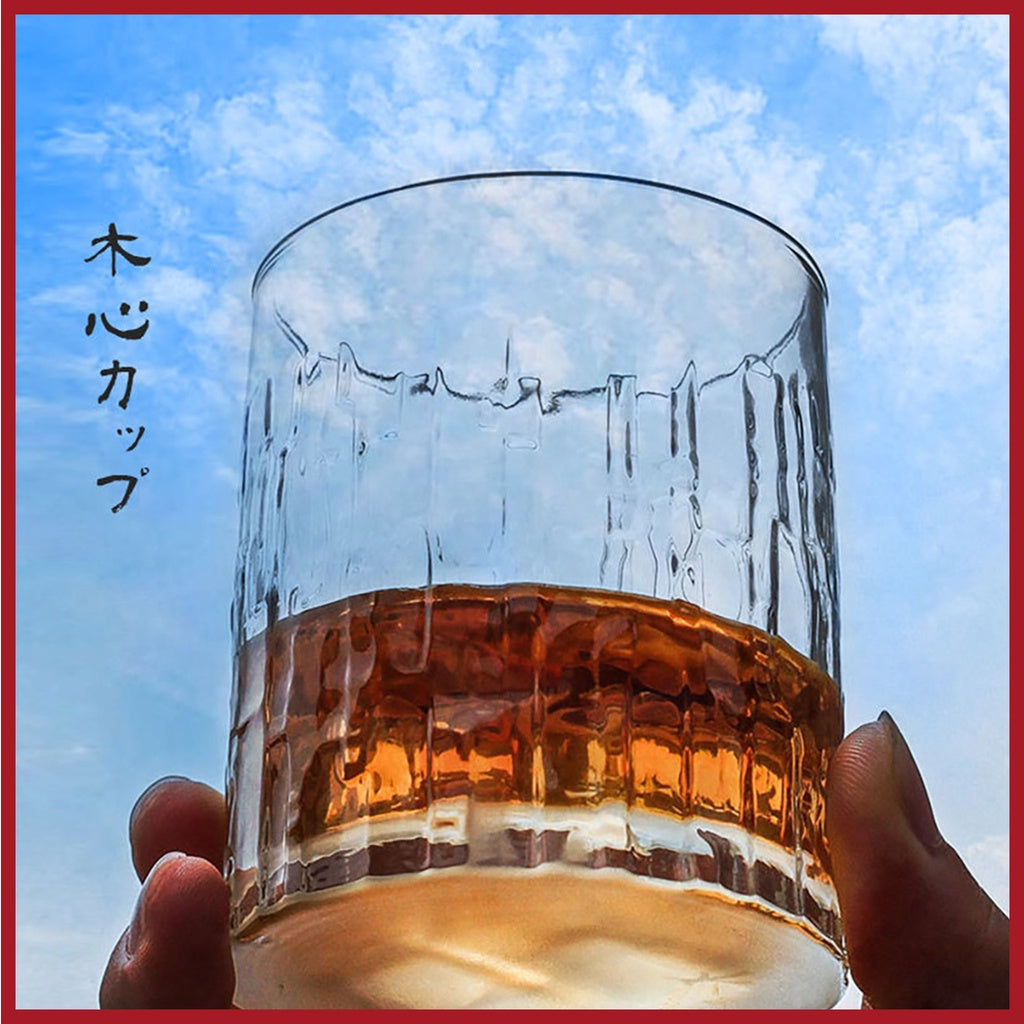 [SG Stock] Handcrafted Japanese Kinoshin Whisky Glass Set with Wooden Gift Box | Crystal Whiskey Glasses