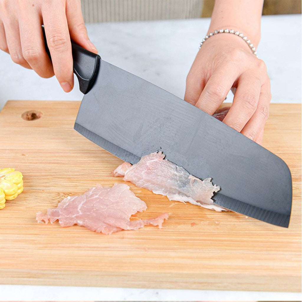 [SG Stock] 7pc All-In-One Complete Kitchen Knives Set | Acrylic Knife Rack | Stainless Steel Knives | Chopping Board