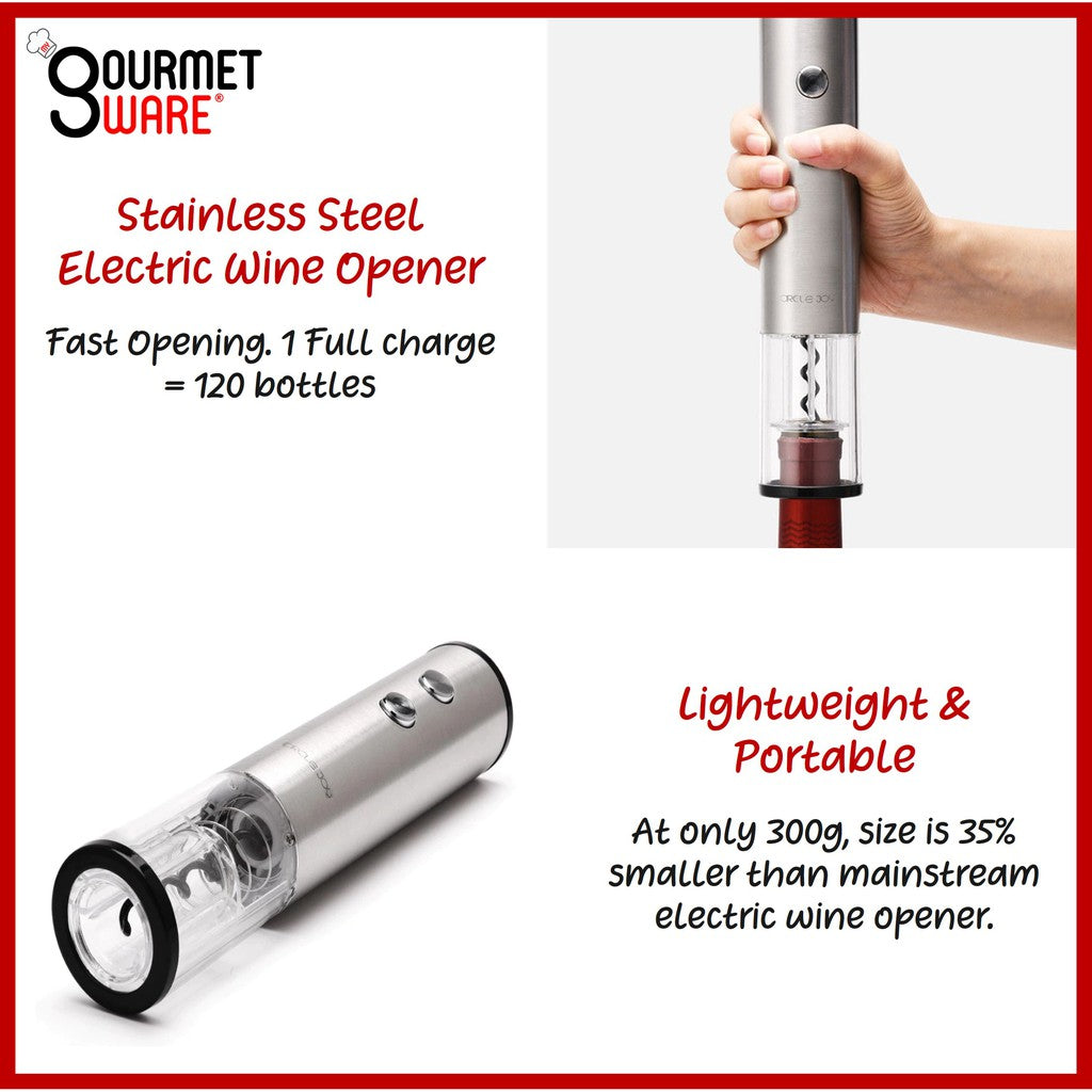 [SG Stock] 4in1 Xiaomi Circle Joy Deluxe Wine Opener Gift Set | Electric Wine Opener with Foil Cutter Aerator