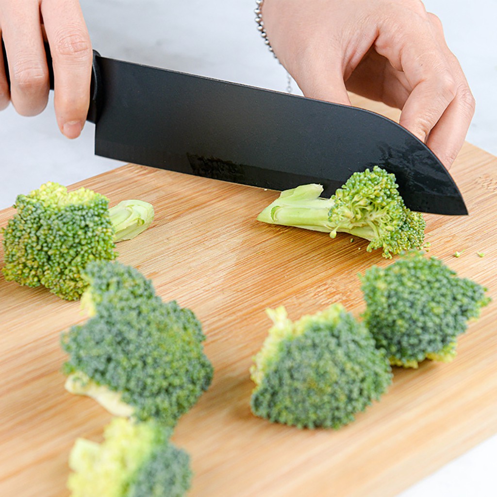 [SG Stock] 7pc All-In-One Complete Kitchen Knives Set | Acrylic Knife Rack | Stainless Steel Knives | Chopping Board