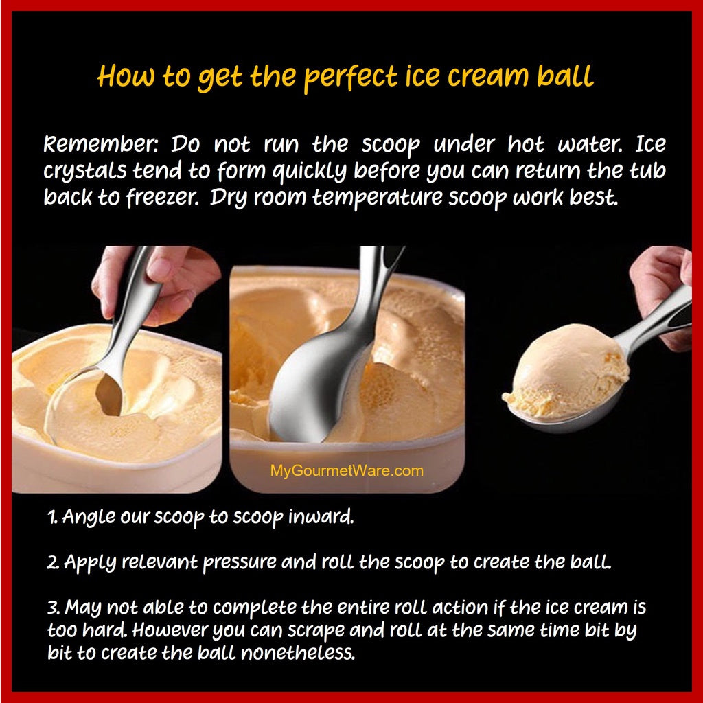 [SG Stock] Heavy Duty Ergonomic Design Ice Cream Scoop by Gourmet Ware