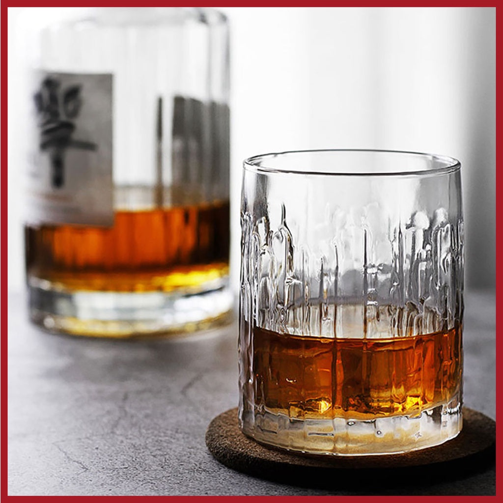 [SG Stock] Handcrafted Japanese Kinoshin Whisky Glass Set with Wooden Gift Box | Crystal Whiskey Glasses