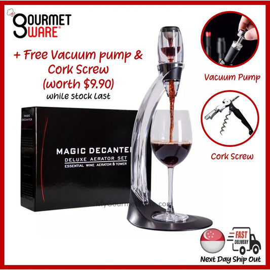 [SG Stock] Magic Decanter Wine Aerator with Tower Stand by My Gourmet Ware