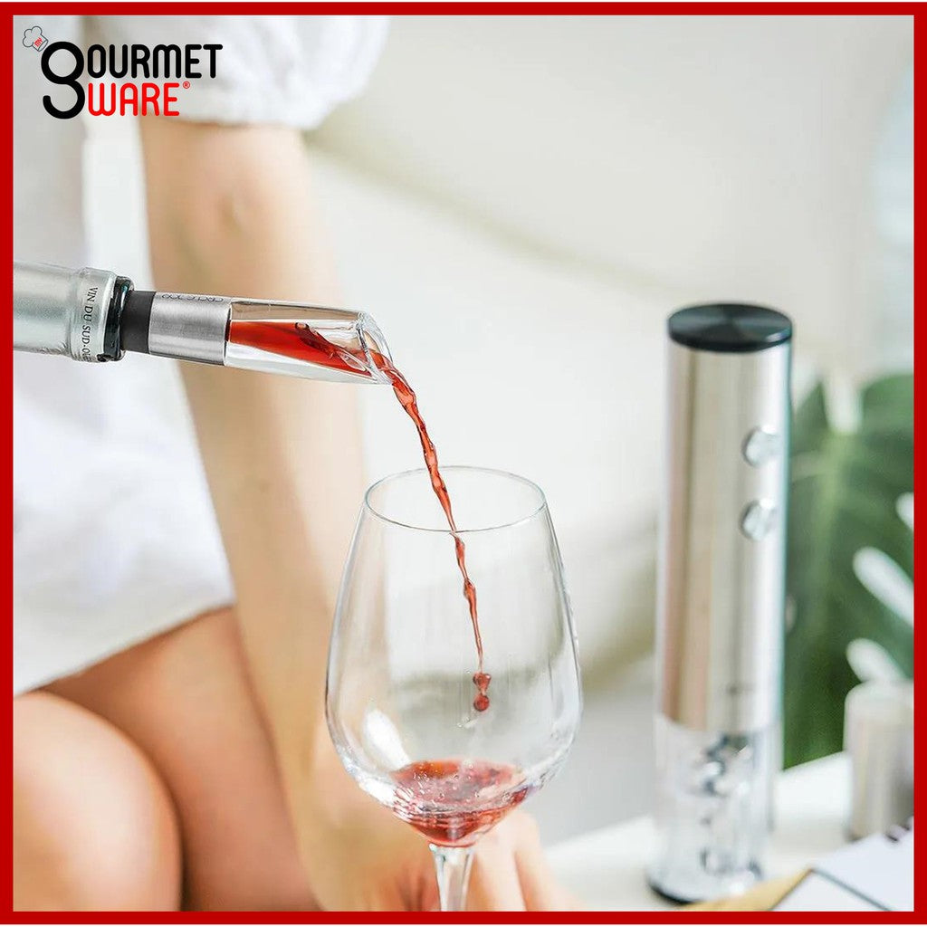 [SG Stock] 4in1 Xiaomi Circle Joy Deluxe Wine Opener Gift Set | Electric Wine Opener with Foil Cutter Aerator
