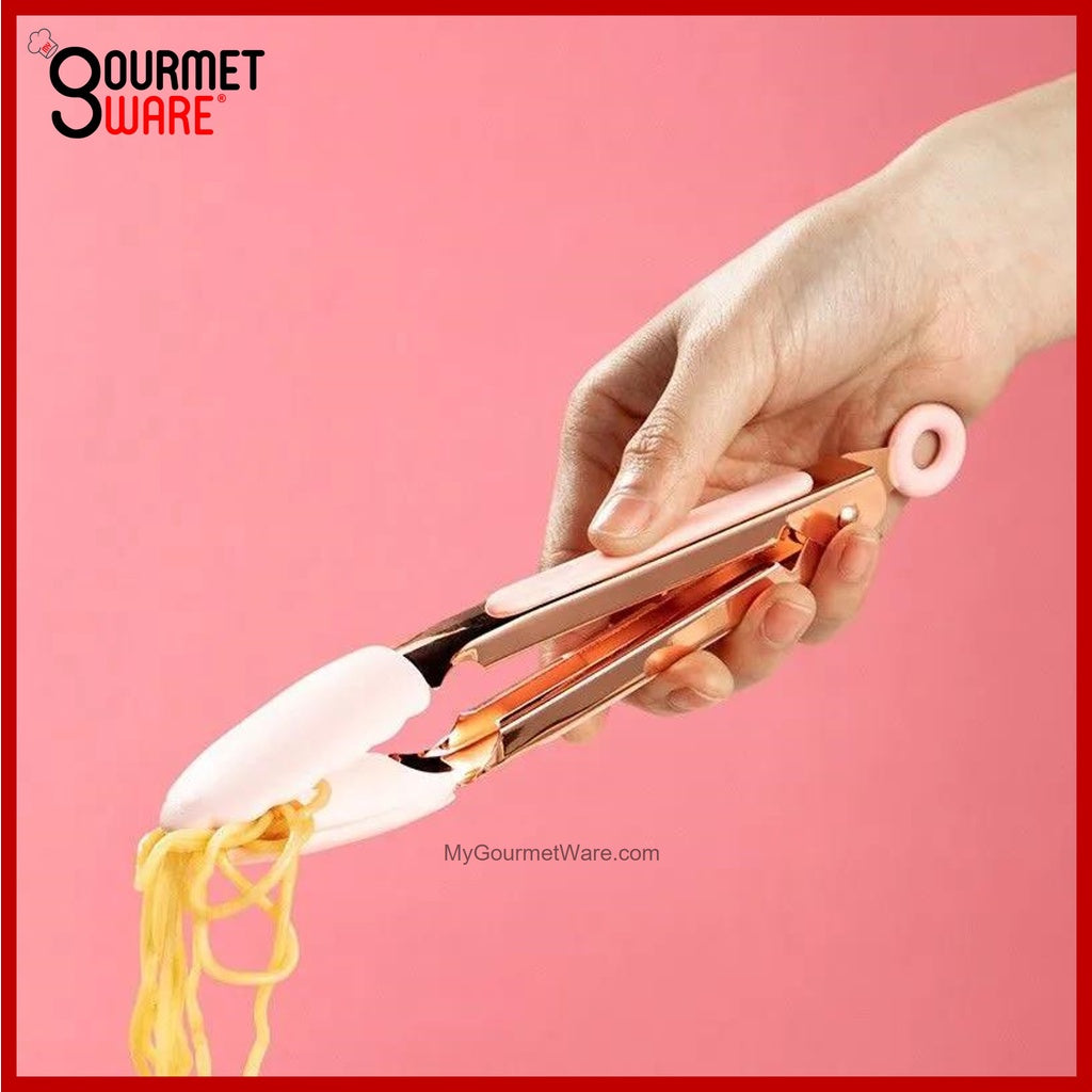 [SG Stock] [Adult Size] Premium Rose Gold Silicone Nonstick | Non Scratch Cooking Utensil 5pc Set