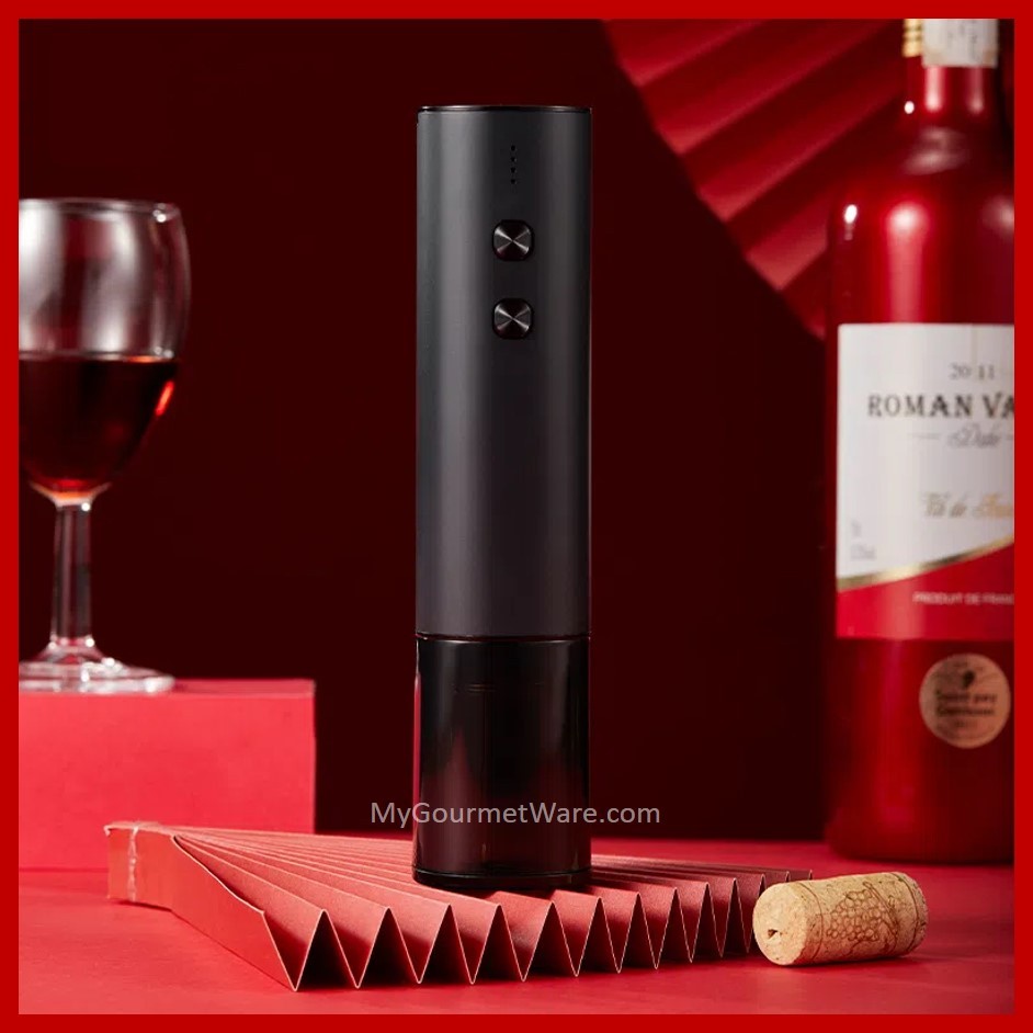 [SG Stock] Latest Compact Electric Wine Opener with Foil Cutter | USB Rechargeable