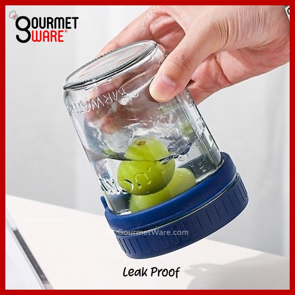 [SG Stock] Oatmeal Cup | Breakfast Cereal Oats Cup | Mason Glass Jar with Spoon | Leak Proof Parfait Container Mug 燕麦杯