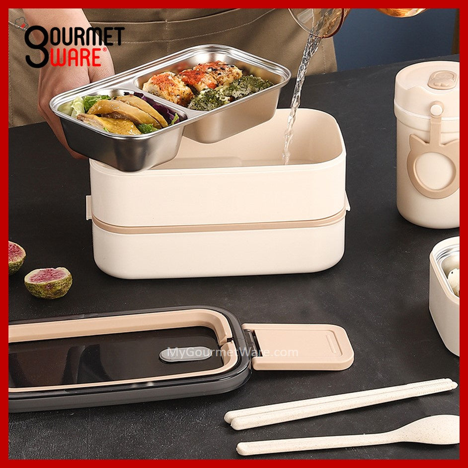[SG Stock] Stainless Steel Lunch Box & FREE Thermal Bag
