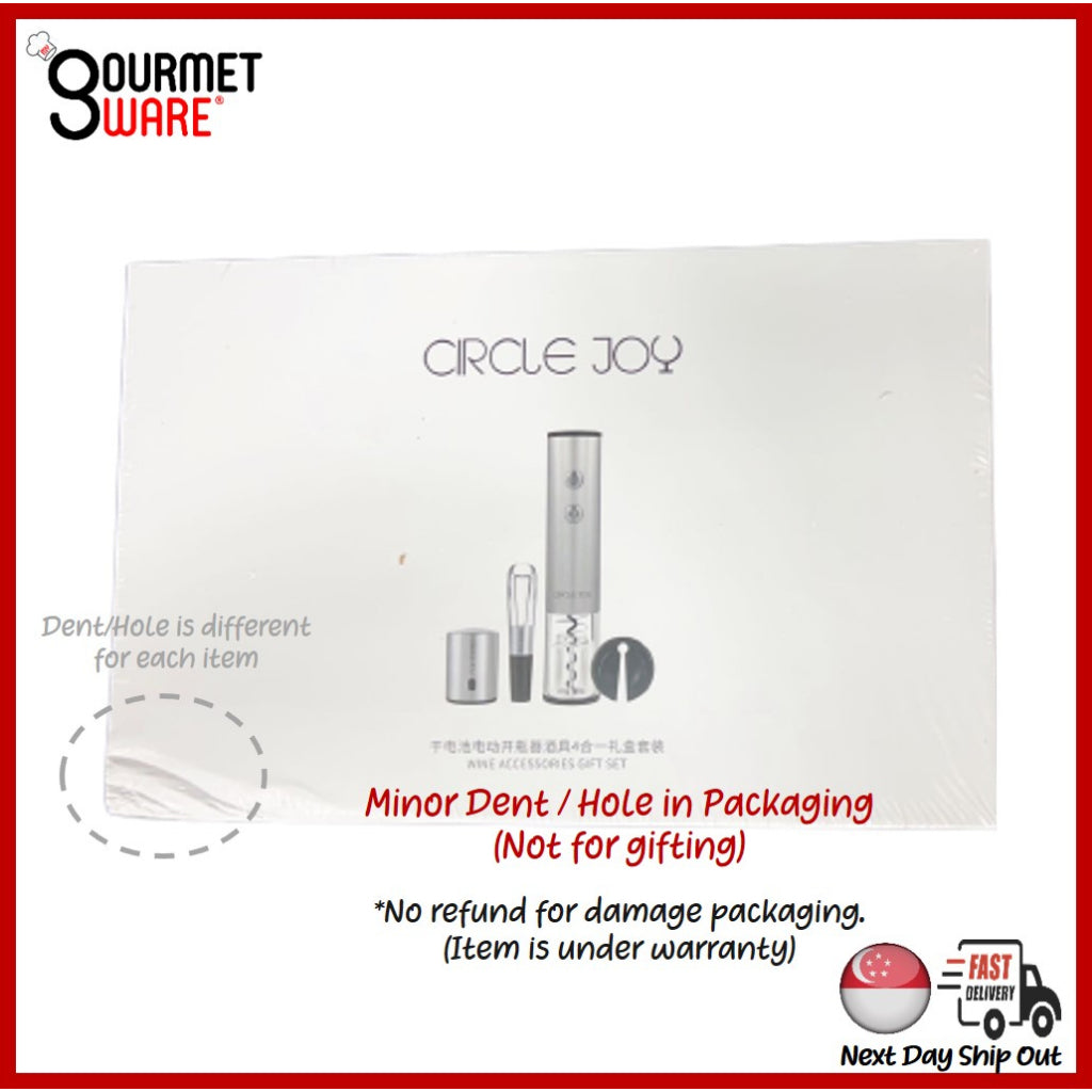 [SG Stock] 4in1 Xiaomi Circle Joy Deluxe Wine Opener Gift Set | Electric Wine Opener with Foil Cutter Aerator