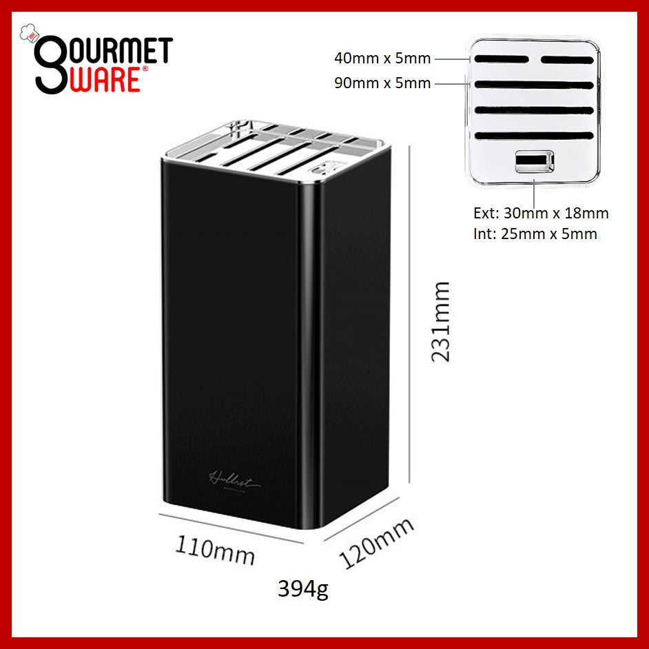 [SG Stock] Kitchen Knife Block | Knife Rack l Space Saving Knife Holder | Knives Storage| Black White Knife Rest
