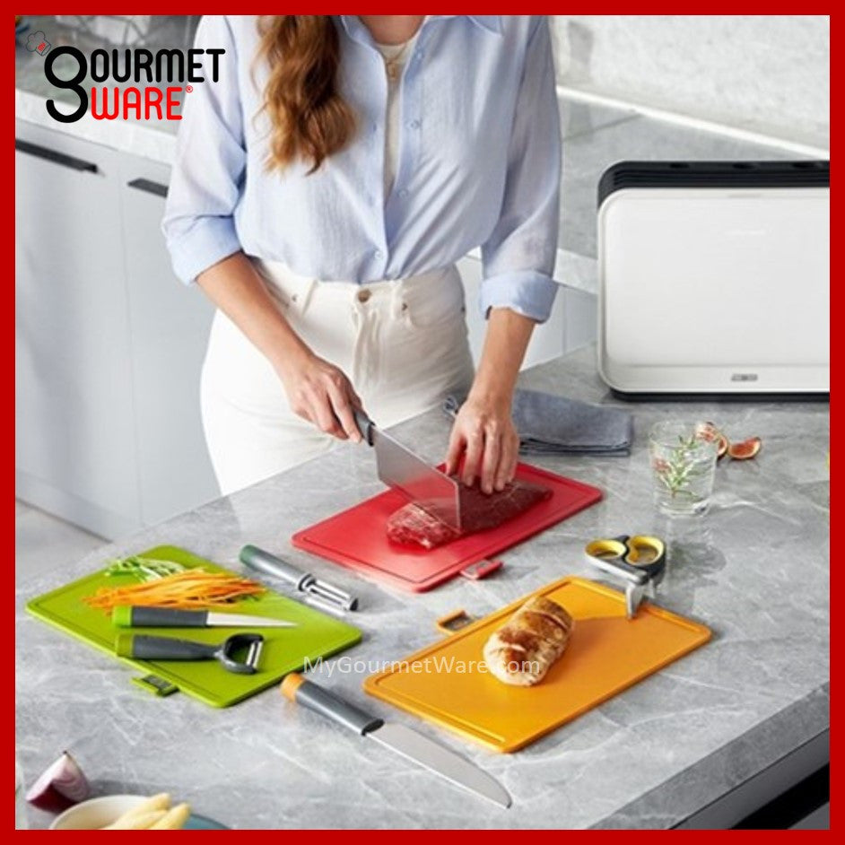 [SG Stock] 6 in 1 UV+HEAT Dry Disinfecting Steriliser Cutting Board and Knife Rack Set by Morphy Richards (New Model)