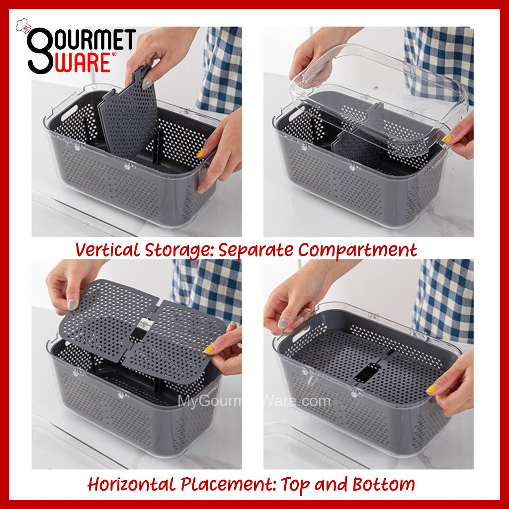 [SG Stock] 22 in 1 Multi-Functional Food Chopper Vegetable Cutter Garlic Chopper Dicer Grater Mandoline Slicer