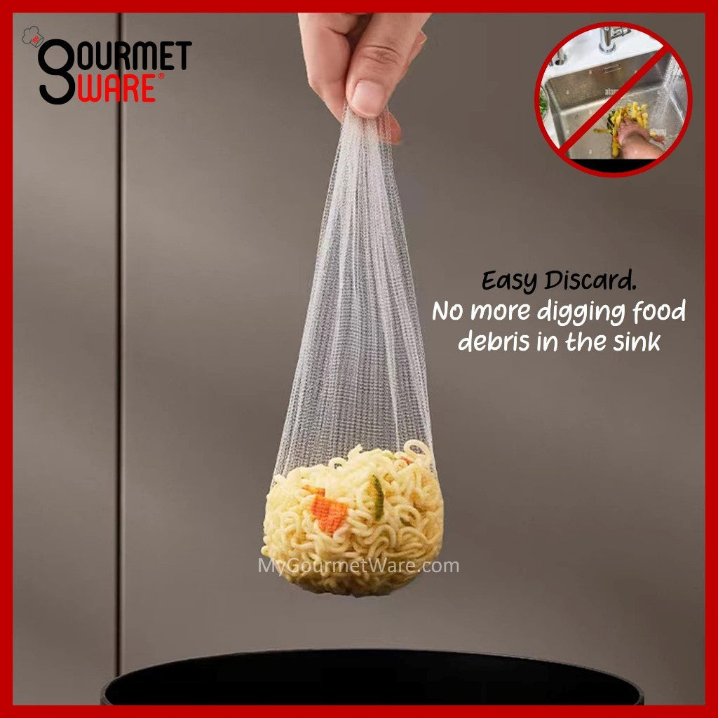 [SG Stock] Kitchen Sink Filter Drainage Rack with Disposable Filter Net Basket. Suction Type Anti Clog Sink Strainer
