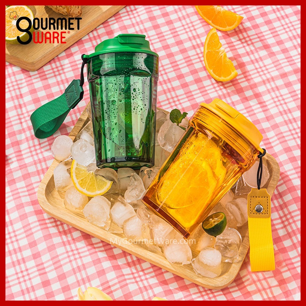 [SG Stock] 400ml 2 way Drinking Cup | Leak Proof Mug | Tritan Water Bottle Tumbler with sipping straw