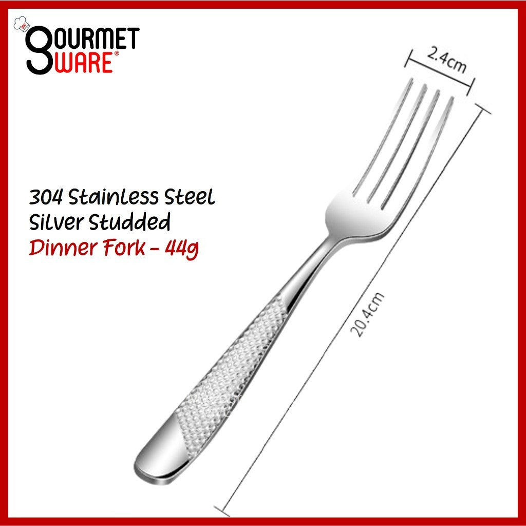 [SG Stock] Gold Accented Cutlery | Stainless Steel Serving Fork, Knife, Spoon Silverware Tableware Flatware Dinnerware