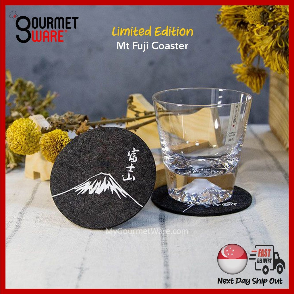 [SG Stock] Mt. Fuji  Coaster Placemat | Absorbent Felt Drink Coasters Whiskey Bar Accessories
