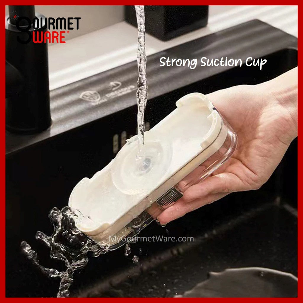 [SG Stock] Kitchen Sink Filter Drainage Rack with Disposable Filter Net Basket. Suction Type Anti Clog Sink Strainer