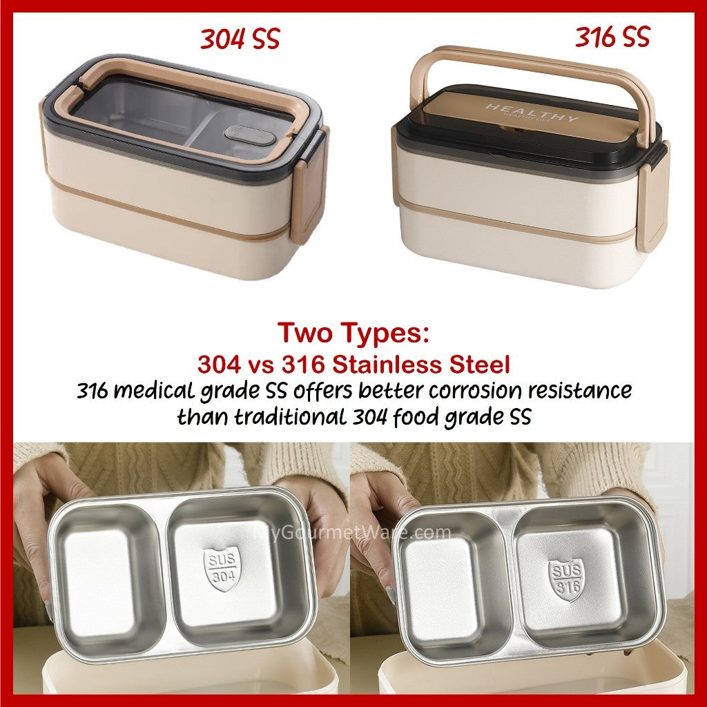 [SG Stock] Stainless Steel Lunch Box & FREE Thermal Bag