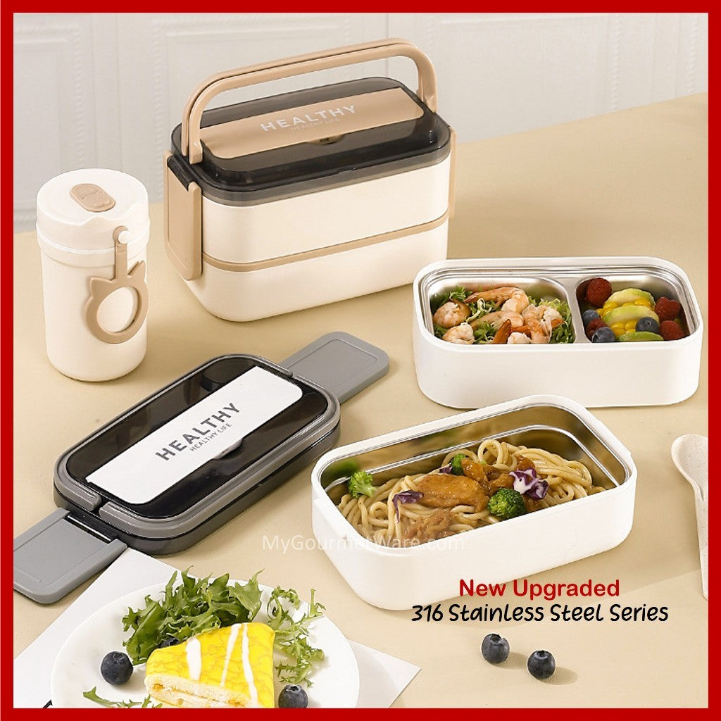 [SG Stock] Stainless Steel Lunch Box & FREE Thermal Bag