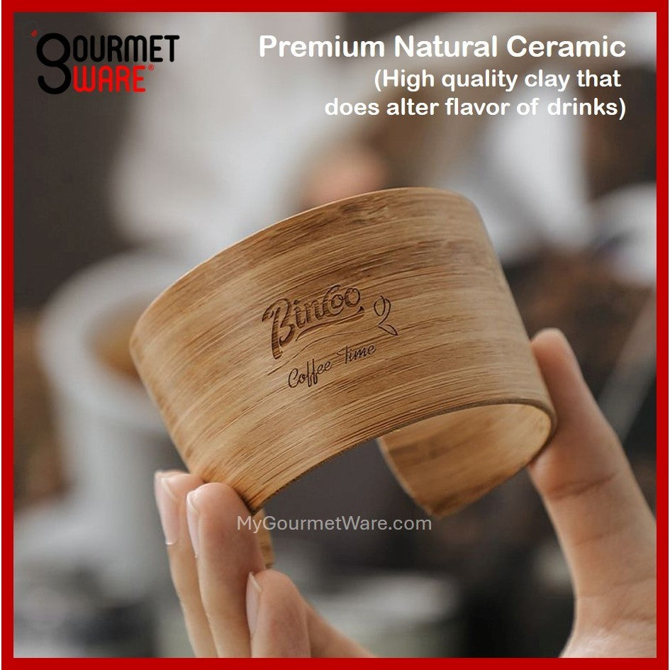[SG Stock] 100% Ceramic Mug | 400ml Travel Coffee Mug with Lid | Splash Proof, Anti-scald, Microwave Dishwasher Safe