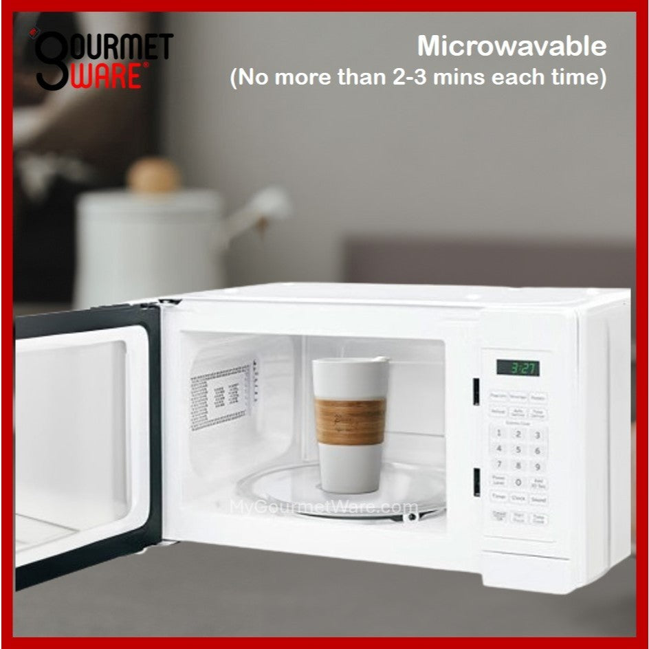 [SG Stock] 100% Ceramic Mug | 400ml Travel Coffee Mug with Lid | Splash Proof, Anti-scald, Microwave Dishwasher Safe